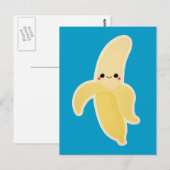 Cute Kawaii Banana Briefkaart (Voorkant / Achterkant)