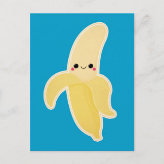 Cute Kawaii Banana Briefkaart