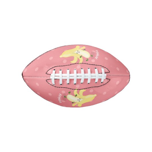 Cute kawaii banana cartoon american football (Voorkant)