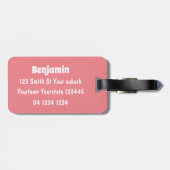 Cute kawaii banana cartoon bagagelabel (Achterkant horizontaal)