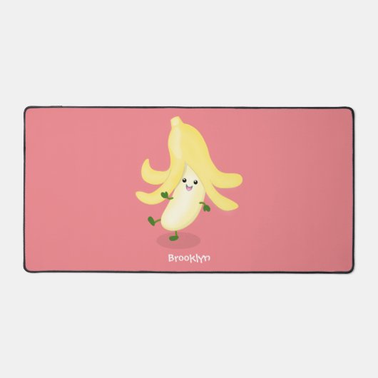 Cute kawaii banana cartoon bureaumat (Voorkant)