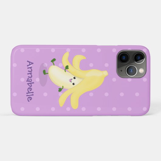 Cute kawaii banana cartoon Case-Mate iPhone case (Achterkant (horizontaal))