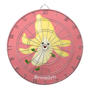 Cute kawaii banana cartoon dartbord