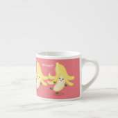 Cute kawaii banana cartoon espresso kop (Rechts)