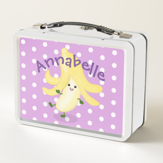 Cute kawaii banana cartoon illustration (Achterkant)