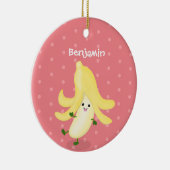 Cute kawaii banana cartoon keramisch ornament (Rechts)