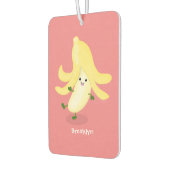 Cute kawaii banana cartoon luchtverfrisser (Links)