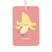 Cute kawaii banana cartoon luchtverfrisser (Achterkant)
