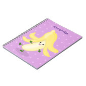 Cute kawaii banana cartoon notitieboek (Linkerzijde)