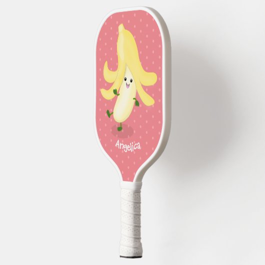Cute kawaii banana cartoon pickleball paddle (Links)