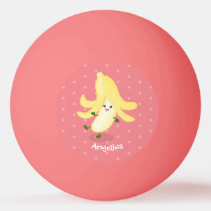 Cute kawaii banana cartoon pingpongbal
