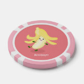 Cute kawaii banana cartoon poker chips (Enkel)