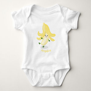 Cute kawaii banana cartoon romper