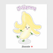 Cute kawaii banana cartoon sticker (Vel)