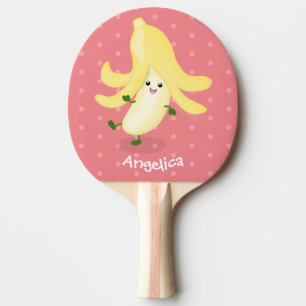 Cute kawaii banana cartoon tafeltennisbatje