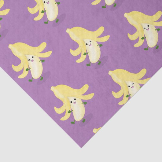 Cute kawaii banana cartoon tissuepapier (Detail)