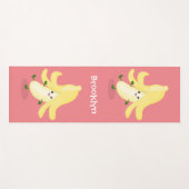 Cute kawaii banana cartoon yogamat (Voorkant (horizontaal))