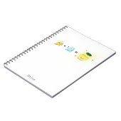 Cute Kawaii Banana Milk op maat Notitieboek (Linkerzijde)
