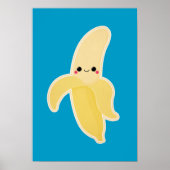 Cute Kawaii Banana Poster (Voorkant)