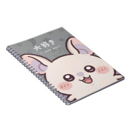 Cute Kawaii Bat Notebook - "Daisuki" (I Love You)  Notitieboek