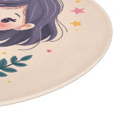 Cute Kawaii "Be Kind" Illustration Snijplank (Hoek)