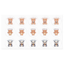 Cute Kawaii Bear Motivational Sticker Collection