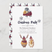 Cute Kawaii Beer Kerstfeestdag Kaart (Voorkant / Achterkant)