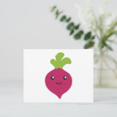 Cute Kawaii Beet Briefkaart (Staand voorkant)
