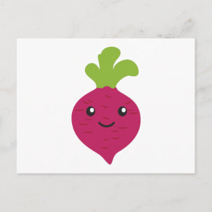 Cute Kawaii Beet Briefkaart