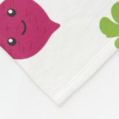 Cute Kawaii Beet Fleece Deken (Hoek)