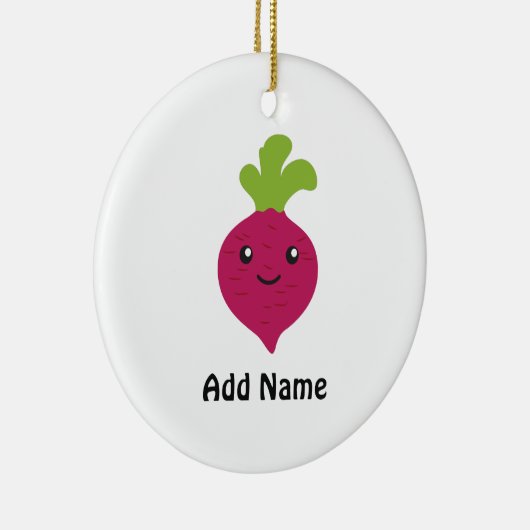 Cute Kawaii Beet Keramisch Ornament (Rechts)