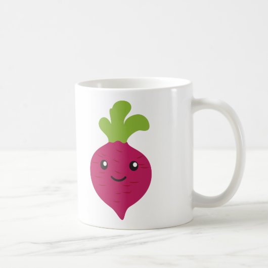 Cute Kawaii Beet Koffiemok (Rechts)