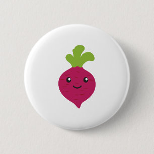 Cute Kawaii Beet Ronde Button 5,7 Cm