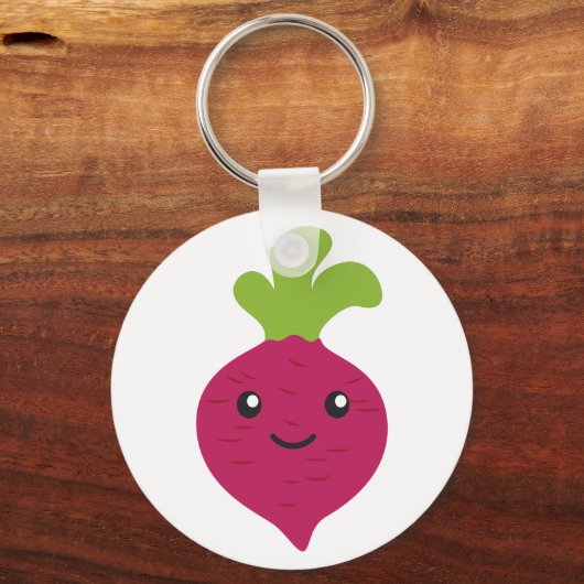Cute Kawaii Beet Sleutelhanger (Voorkant)