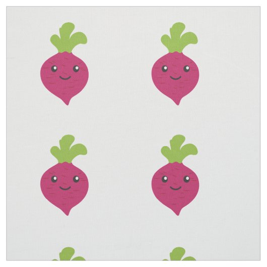 Cute Kawaii Beet Stof (Swatch)