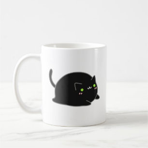 Cute Kawaii Black Cat Koffiemok