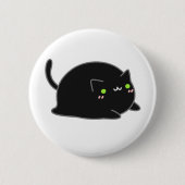 Cute Kawaii Black Cat Ronde Button 5,7 Cm (Voorkant)