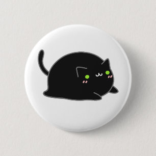 Cute Kawaii Black Cat Ronde Button 5,7 Cm