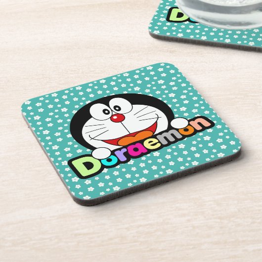 Cute Kawaii Black Doraemon Anime Bier Onderzetter (Linkerzijde)