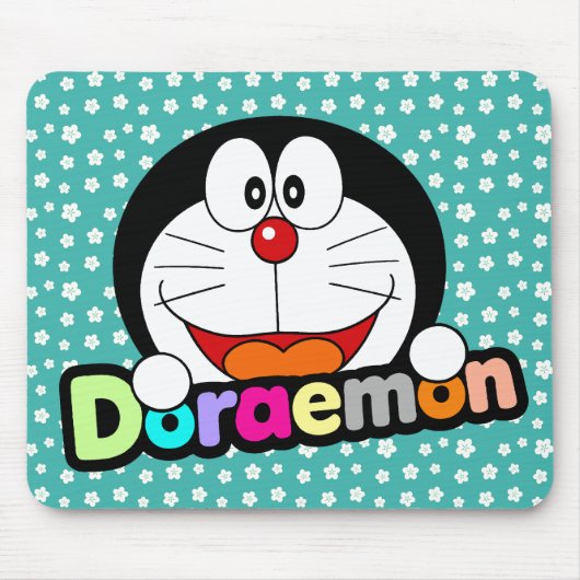 Cute Kawaii Black Doraemon Anime Muismat (Voorkant)