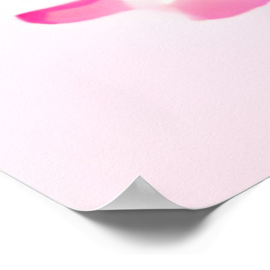 Cute Kawaii Blauwgroen en Roze Baby Dragon Poster (Hoek)