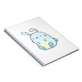 Cute Kawaii Blue Bunny Notitieboek (Rechterzijde)