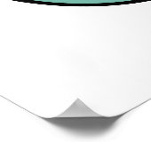 Cute Kawaii Blue Whale Poster (Hoek)