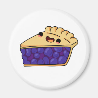 Cute Kawaii Blueberry Pie Magneet