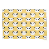 Cute Kawaii Blushing Panda Face Pattern Kussensloop (Voorkant)