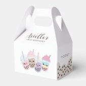 Cute Kawaii Boba Bubble Tea Bedankdoosjes (Achterkant)