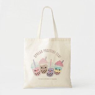 Cute Kawaii Boba Bubble Tea Canvas tas