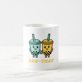Cute Kawaii Boba Bubble Tea Koffiemok