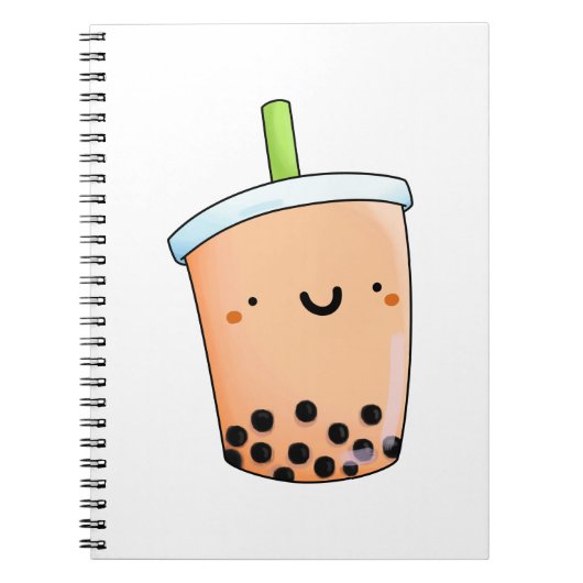 Cute Kawaii Boba Tea Notitieboek (Voorkant)
