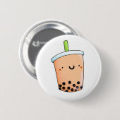 Cute Kawaii Boba Tea Ronde Button 5,7 Cm (Voorkant /achterkant)